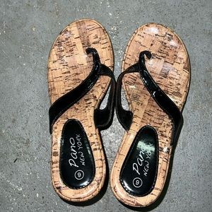 Y2k sandals platform wedge